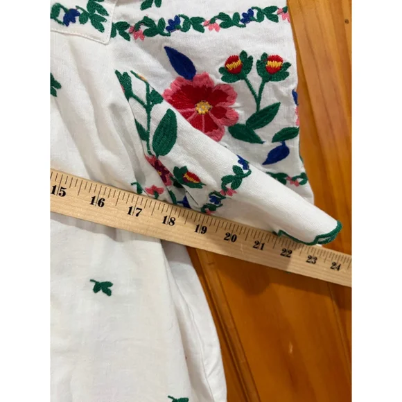 Sézane Robe Juliana Embroidered Aster Dress White Floral FR 36 (US 4) NWT - Picture 9 of 9